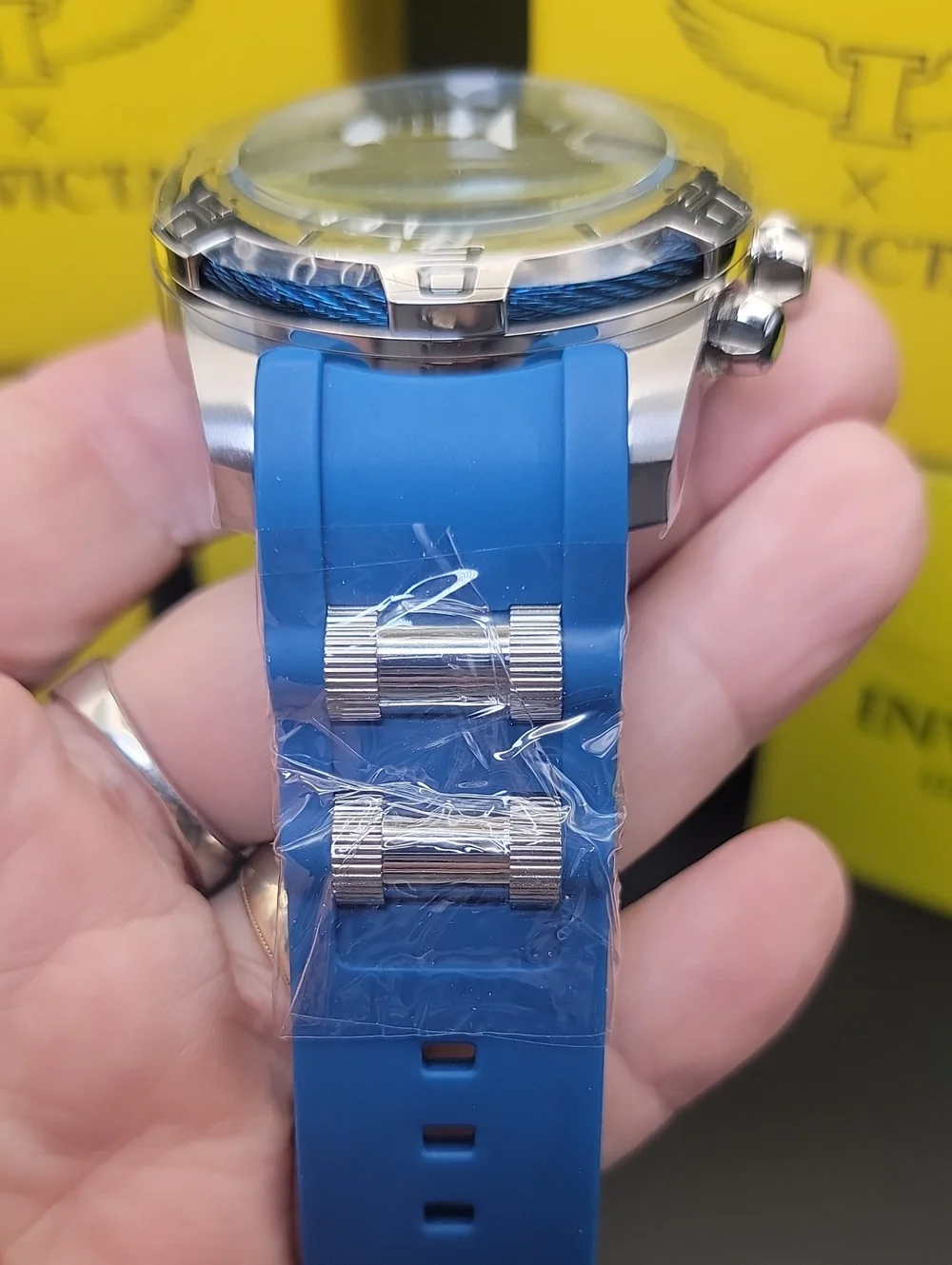 NEW ⌚️ Invicta Men's Blue Steel 24216 BOLT Tensile Chronograph Statement Watch